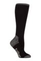 Women's 1 Pair SOCKSHOP BlueGuard RHS Royal Horticultural Society Cotton Gardening Long Boot Socks - Black