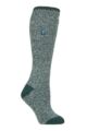 Women's 1 Pair SOCKSHOP Heat Holders 2.3 TOG Original RHS The Royal Horticultural Society Thermal Wellington Boot Socks - Teal Green Twist