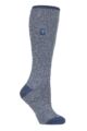 Women's 1 Pair SOCKSHOP Heat Holders 2.3 TOG Original RHS The Royal Horticultural Society Thermal Wellington Boot Socks - Denim Twist