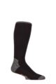 Mens 1 Pair SOCKSHOP BlueGuard RHS Royal Horticultural Society Cotton Gardening Long Boot Socks - Black