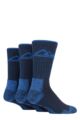 Mens 3 Pair Storm Bloc Luxury Boot Socks - Navy / Blue