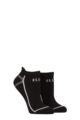 Women's 2 Pair Elle Sports Cotton Cushioned Trainer Socks - Plain Black