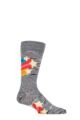 Mens and Women's 1 Pair Happy Socks Shooting Stars Socks - Multi