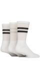 Mens 3 Pair SOCKSHOP Performance Leisure Socks - White