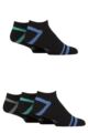 Mens 5 Pair SOCKSHOP Sport Performance Trainer Socks - Black