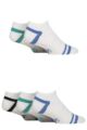 Mens 5 Pair SOCKSHOP Sport Performance Trainer Socks - White