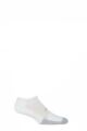 Mens and Women's 1 Pair Thorlos Lite Tennis Micro Mini Trainer Socks - White