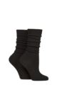 Women's 2 Pair SOCKSHOP Wildfeet Slouch Socks - Black