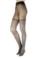 Women's 1 Pair Trasparenze Tabasco Lurex Mock Hold Up Tights - Black