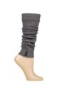 Women's 1 Pair Elle Fine Cable Knit Leg Warmers - Charcoal