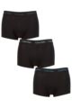 Mens 3 Pair Calvin Klein Low Rise Trunks - Black / Grey Element