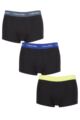 Mens 3 Pair Calvin Klein Low Rise Trunks - Hemisphere / Direct Green / Blue