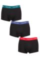 Mens 3 Pair Calvin Klein Low Rise Trunks - Maya Blue / Soft Grape / Rustic Red