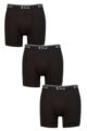 Mens 3 Pack Pringle Sports Performance Trunks - Black / White