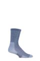 Mens and Women's 1 Pair Thorlos Ultra Light Hiker Crew Socks - Lake Blue