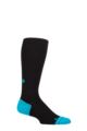 Mens and Women's 1 Pair Ultimate Performance Ultimate Compression Run and Recovery Socks - Black