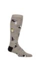 Mens 1 Pair SOCKSHOP Heat Holders 1.0 TOG Slalom Adventure Ultra Lite Ski Socks - Skiers Grey