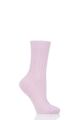 Ladies 1 Pair Pantherella 85% Cashmere Rib Socks - Rose Pink