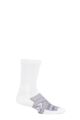 Mens and Women's 1 Pair Thorlos 12 Hour Shift Work Socks - White