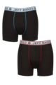 Mens 2 Pack Jeff Banks Sports Underwear - Black