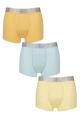 Mens 3 Pack Jeff Banks Cotton Pastel Trunks - Pastel Orange