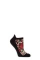 Women's 1 Pair Tavi Noir Savvy Organic Cotton Low Rise Yoga Socks with Grip - Flame