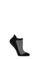 Women's 1 Pair Tavi Noir Savvy Organic Cotton Low Rise Yoga Socks with Grip - Houndstooth