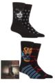 Ozzy Osbourne 4 Pair Exclusive to SOCKSHOP Gift Boxed Cotton Socks - Black