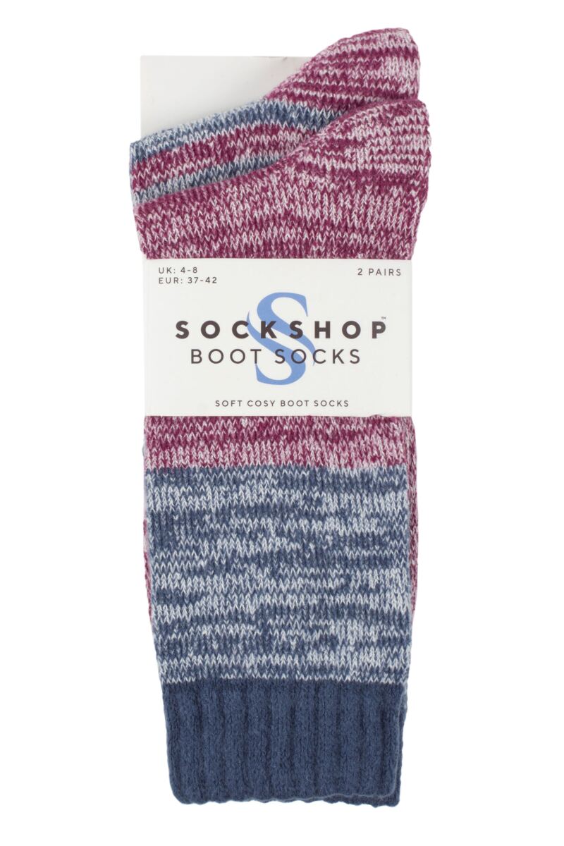 Ladies 2 Pair SOCKSHOP Boot Socks from SOCKSHOP