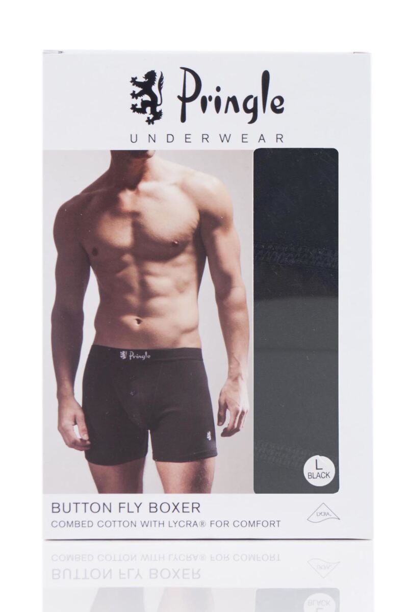 Pringle Button Fly Cotton Fitted Boxer Shorts 5861