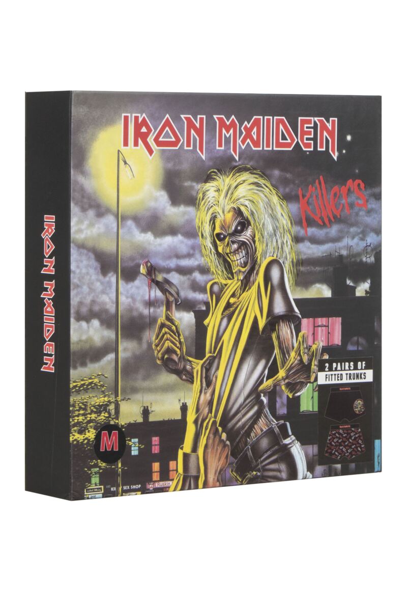 Iron Maiden 2 Pack Exclusive to SOCKSHOP Gift Boxed Boxer Shorts from ...