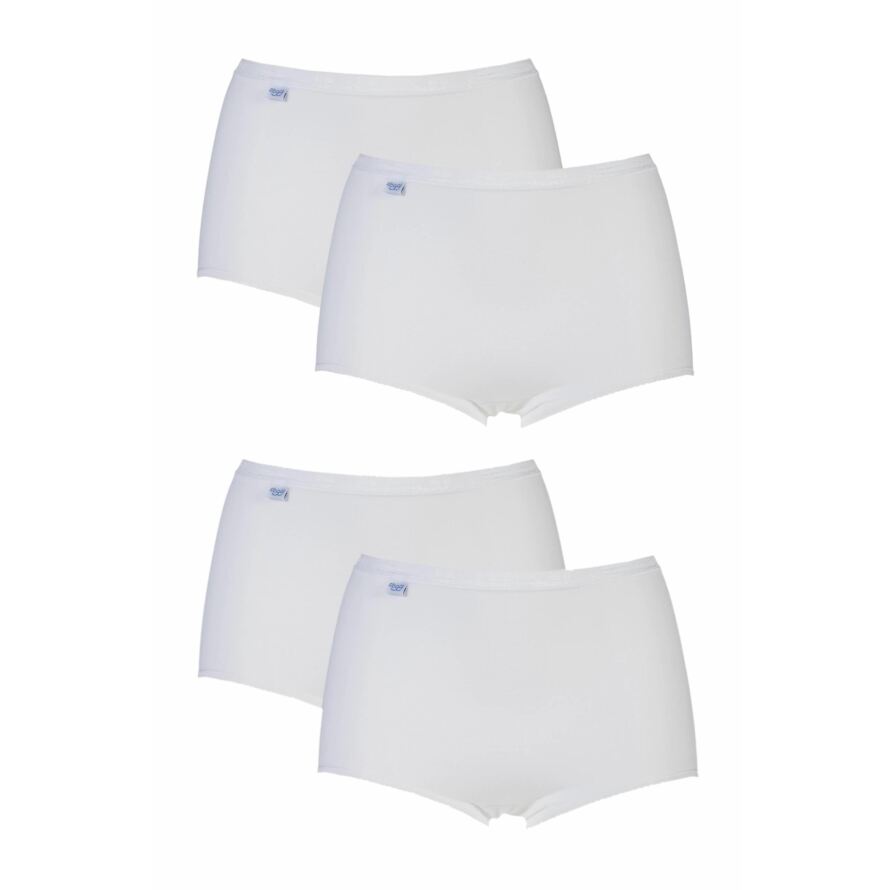 Ladies 4 Pair Sloggi Basic+ Maxi Briefs In 2 Colour From SOCKSHOP