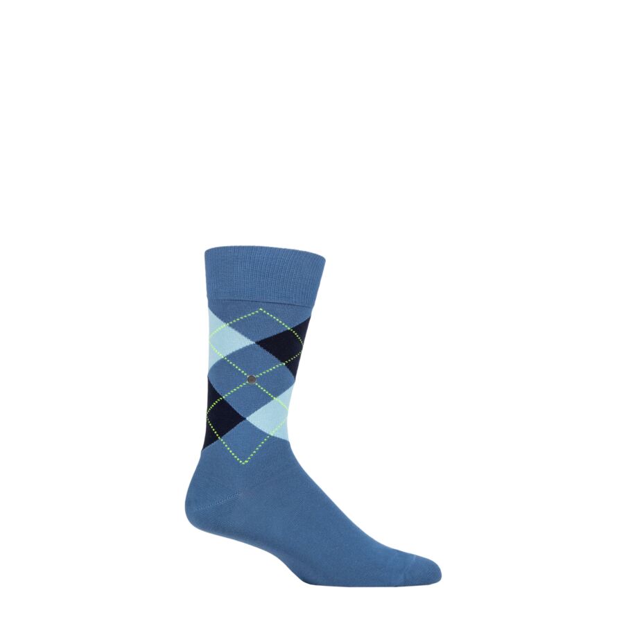 Mens Burlington King Argyle Cotton Socks from SOCKSHOP