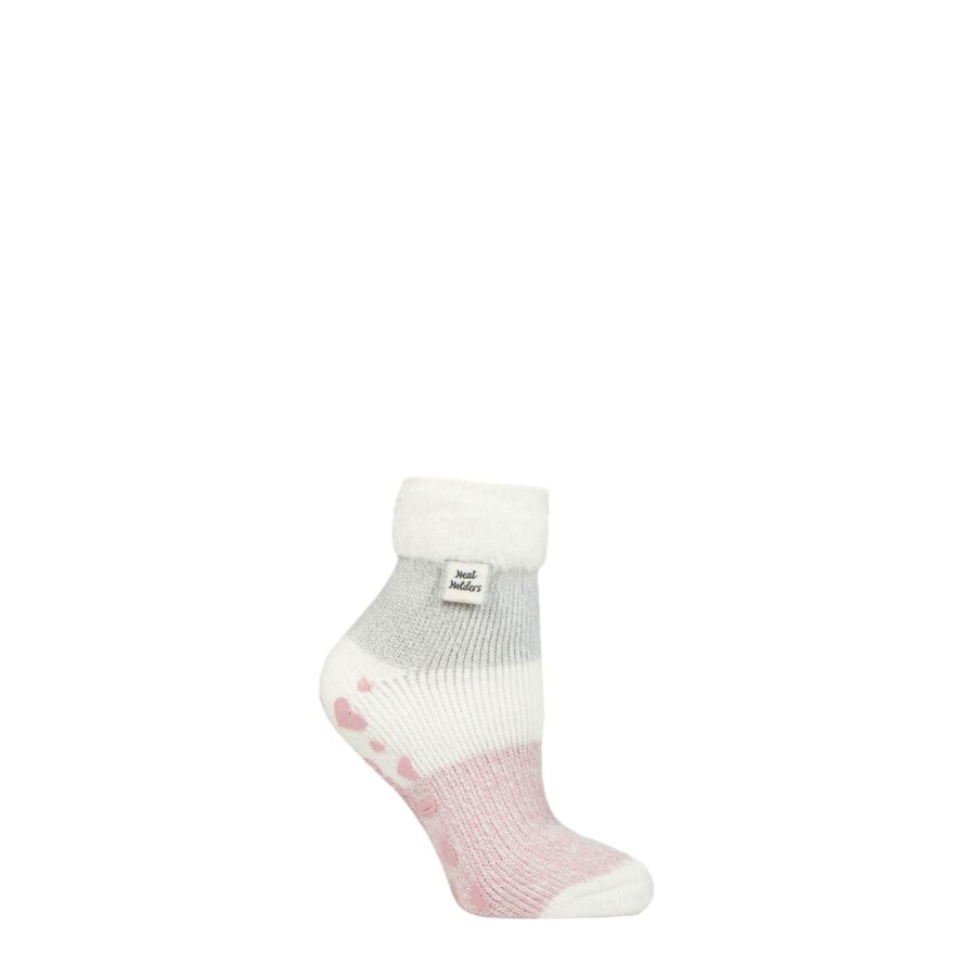 Ladies 1 Pair Heat Holders Lounge Feather Turn Over Cuff Socks from ...