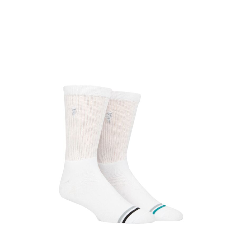 Mens 2 Pair Farah Bamboo Leisure Socks