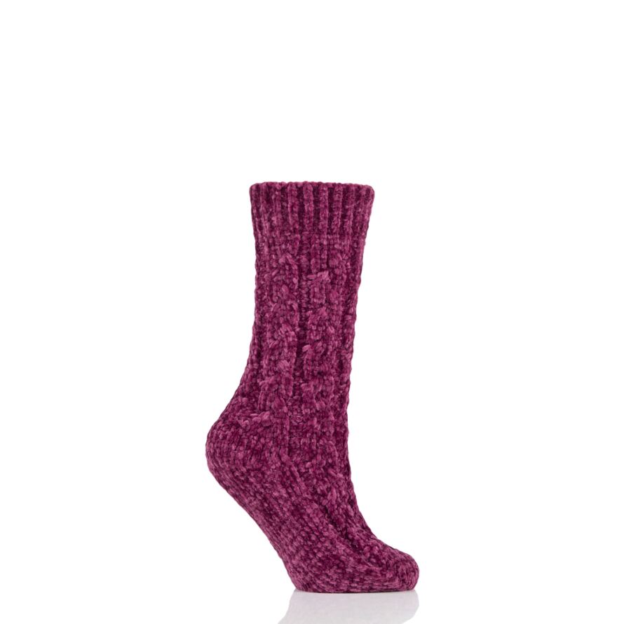 Ladies 1 Pair Elle Chenille Cable Slouch Socks from SockShop