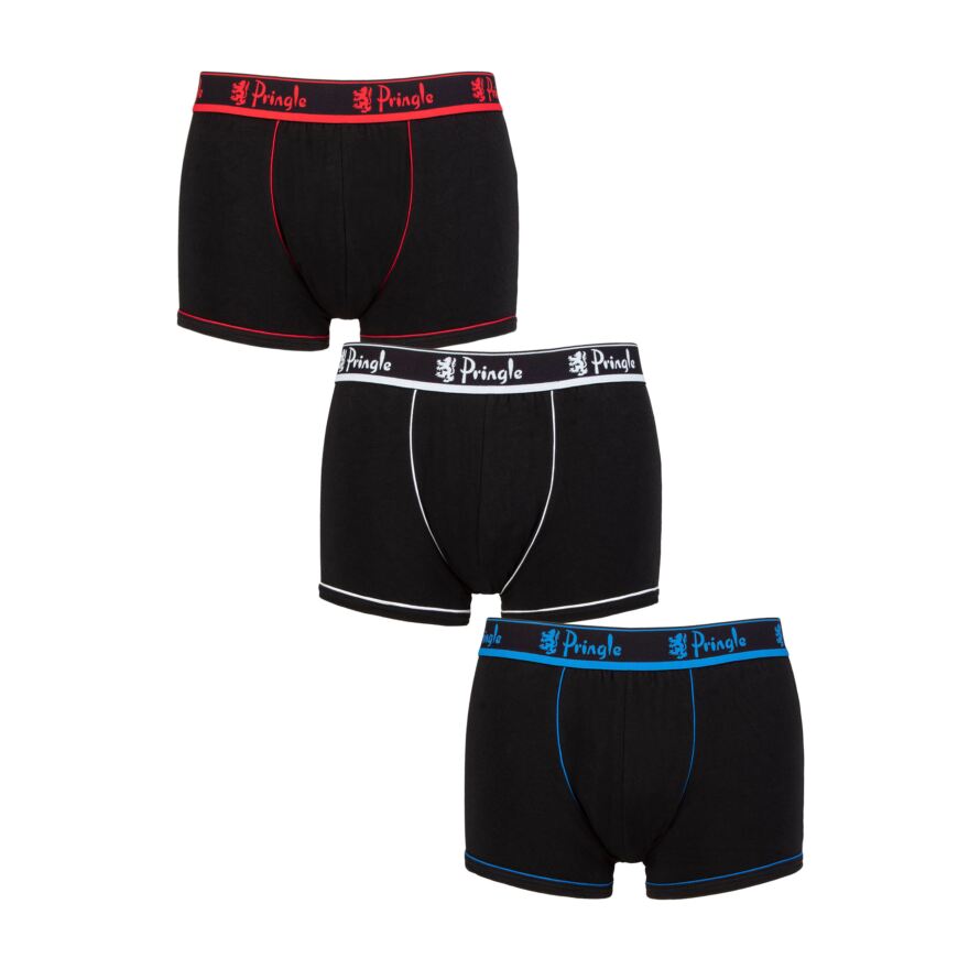 Mens 3 Pack Pringle Cotton Trunks from SockShop