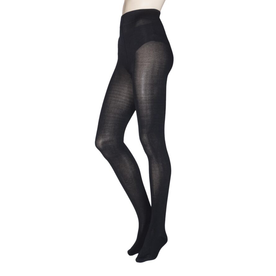 Ladies 1 Pair Thought Elgin Bamboo and Recycled Polyester Plain Tights ...