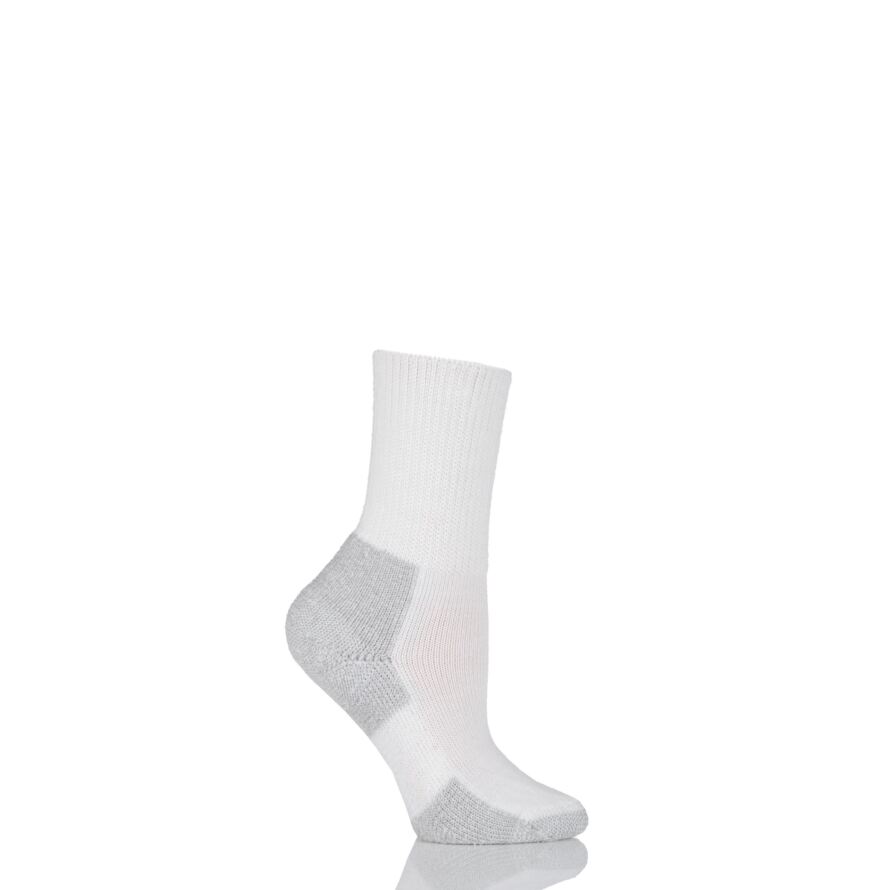 Ladies 1 Pair Thorlos Running Crew Socks with Thic From SOCKSHOP