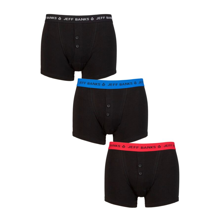 Jeff Banks Marlow Buttoned Boxer Shorts | SOCKSHOP