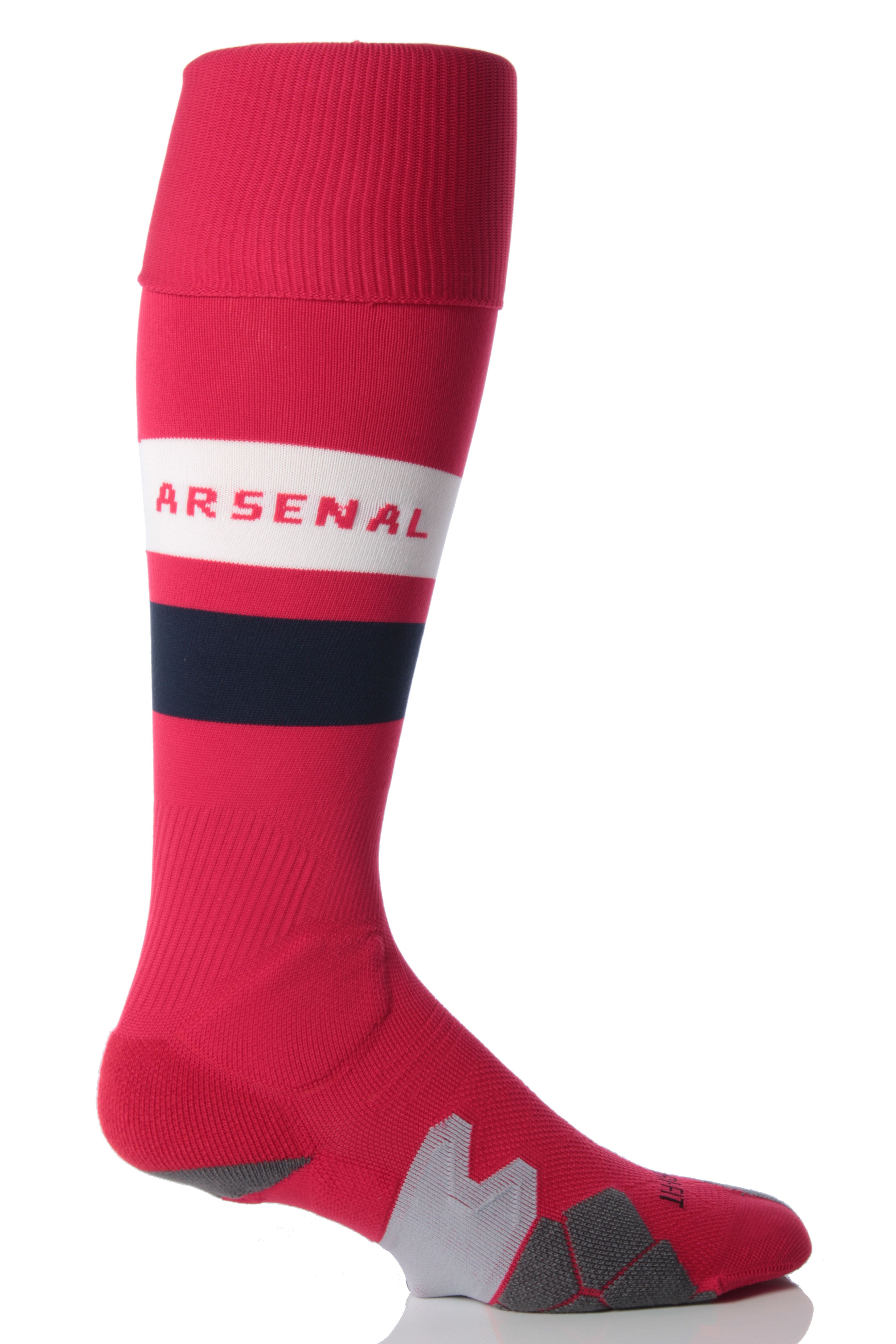 Mens, Ladies & Kids 1 Pair Nike Arsenal 2012/13 Football Socks Red Xl ...