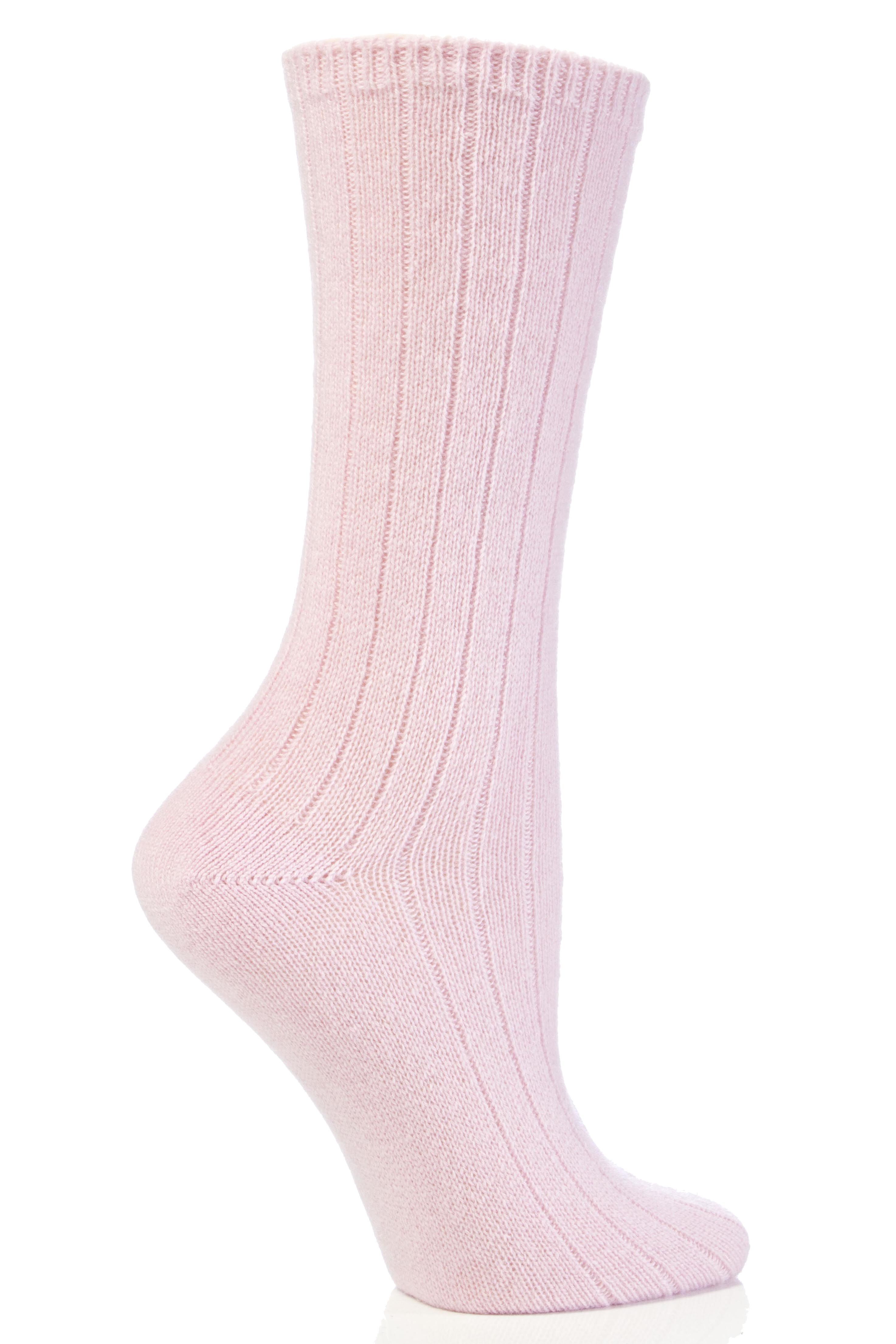 Ladies 1 Pair Sockshop Of London 100% Cashmere Bed Socks In 6 Colours ...