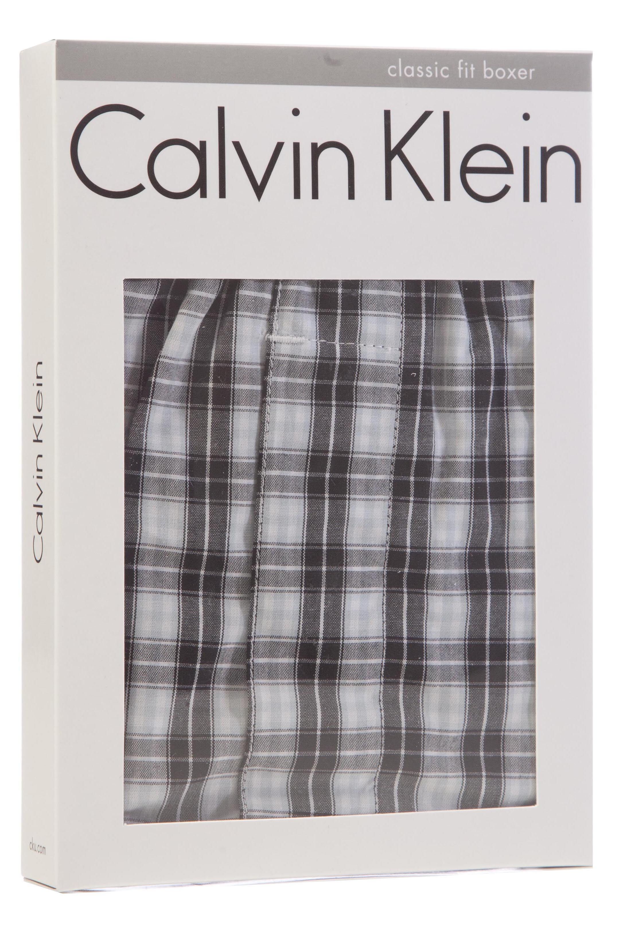 Mens 1 Pair Calvin Klein Jamen Plaid Check Woven Traditional Fit Boxers ...