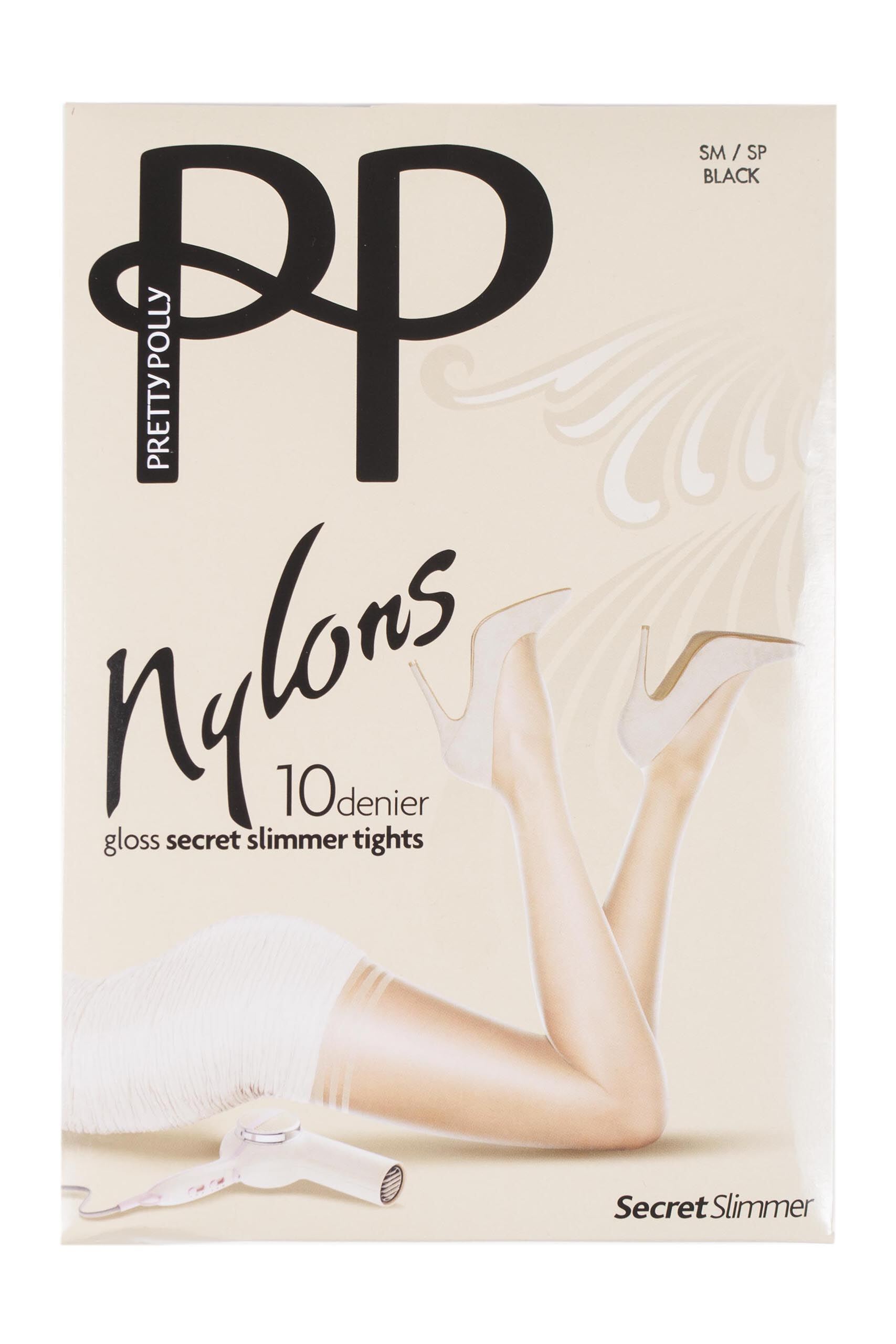 Pretty Polly Nylons 10 Denier Glossy Secret Slimmer Tights