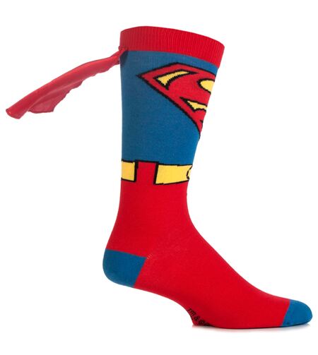 Superman character socks